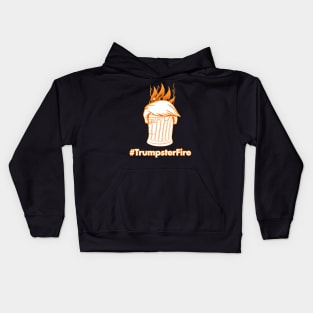 tRumpster Fire - Front Kids Hoodie